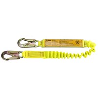 B-Safe 1.5m Single Leg Elastic Shock Absorber Lanyard with Double Action Hook BL07111.5