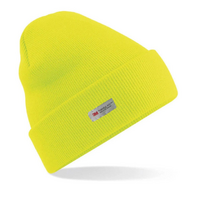 Dents 3M THINSULATE Pull On Beanie Hat Thermal Work Workwear Hi Vis - Yellow