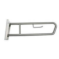 Pull down grab rail  with toilet roll holder 850mml x 315mmh