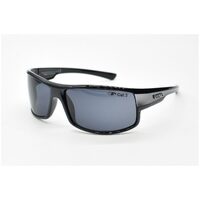 Eyres by Shamir 4EVER Shiny Black & Silver Frame Grey Lens Safety Glasses