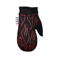 Frosty fingers - red flame cold weather - baby mitts