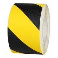 Husky Tape 12x Pack 450 Anti-slip Tread Tape Black/Yellow 100mm x 18m