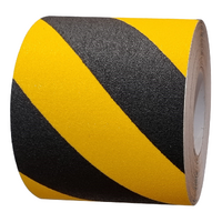 Husky Tape 8x Pack 450 Anti-slip Tread Tape Black/Yellow 150mm x 18m
