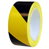 Husky Tape 48x Pack 557 Floor Marking Tape Black/Yellow 24mm x 33m