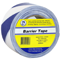 Husky Tape 16x Pack 560 Barrier Warning Tape Blue/White 75mm x 100m