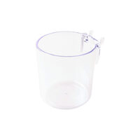 Pegboard PENCIL CUP 70x80mm Clear Pack of 2.