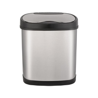 Hands Free Automatic Stainless Steel Waste Bin 12 Litre