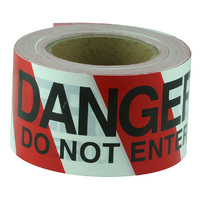 Barricade Tape Danger do not enter black on red & white