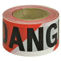 Barricade Tape Danger black on red/white