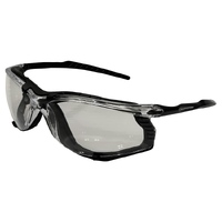 SWORDFISH Safety Glasses with Anti-Fog Clear Lens assembled with gasket