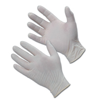 Latex Disposable Gloves Powdered Box 100
