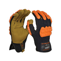 G-Force Tuff Handler Cut 5 Mechanics Glove with Leather Palm 6x Pack