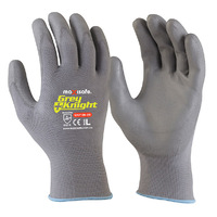 Grey Knight Nylon PU Coated Nylon Glove