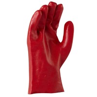 Maxisafe Red PVC single dipped 27cm Carded