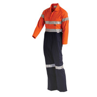 WORKIT Hi-Vis 2-Tone Lightweight Taped Coverall with Nylon Press Studs