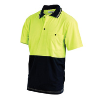 WORKIT Short Sleeve Poly Cotton Polo Shirt - Two Tone