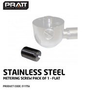 Stainless Steel Metering Screw Pack of 1 Flat