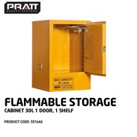 Flammable Storage Cabinet 30L 1 Door 1 Shelf