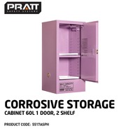 Corrosive Storage Cabinet 60L 1 Door 2 Shelf