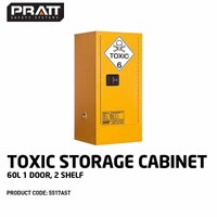 Toxic Storage Cabinet 60L 1 Door 2 Shelf