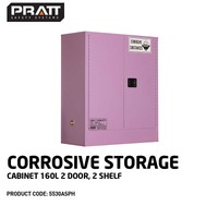 Corrosive Storage Cabinet 160L 2 Door 2 Shelf