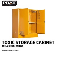 Toxic Storage Cabinet 160L 2 Door 2 Shelf