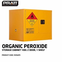 Organic Peroxide Storage Cabinet 100L 2 Door 1 Shelf