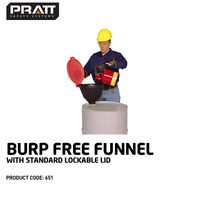 Burp Free Funnel with Standard Lockable Lid