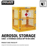 Aerosol Storage Cage 2 Storage Level Up To 84 Cans (Comes Flat Packed Assembly Required)