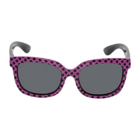 Ugly Fish PKM511 Purple Black Pokkadot Frame Smoke Lens Fashion Sunglasses