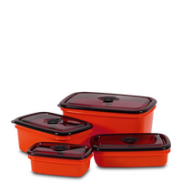 Rugged Xtremes Red Assorted Reusable Crib Container Set