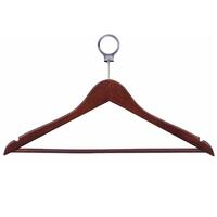 Security Wooden Cloth Hanger - Brown (Pack of 50)