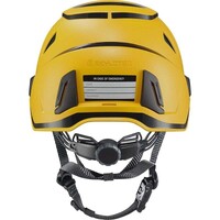 Inceptor Grx Vented Helmet Yellow C/W Reflective Stickers