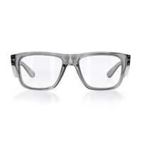 SafeStyle Fusions Graphite Frame Clear Lens Safety Glasses