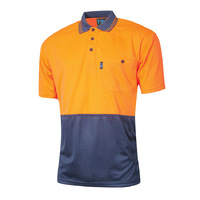 TRU Workwear Short Sleeve Micromesh Hi-Vis Polo Shirt