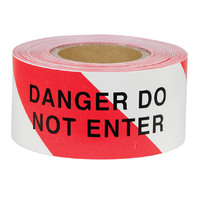 Caution Do Not Enter Barrier Safety Tape Black/Yellow 75mm x 50meter