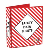 Safety Data Sheet Binder Red/White 4 Ring Binder A4