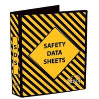 Safety Data Sheet Binder Yellow/Black 4 Ring Binder A4