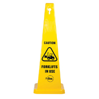 Caution Forklifts In Use Floor Safety Sign Cone