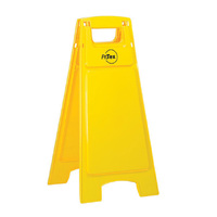 Blank Yellow Premium Double Sided Plastic Sign Stand