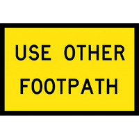 Use Other Footpath Traffic Safety Sign Boxed Edge 900x600mm