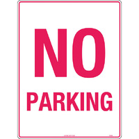 No Parking Traffic Safety Sign Metal 450x300mm