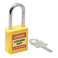 Premium Yellow Safety Lockout Padlock UL402 42mm Shackle