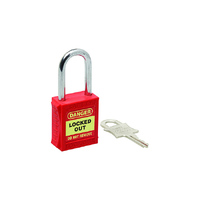 Economy Red Safety Padlock UL410 25mm Shackle