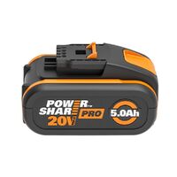 WORX POWERSHARE 20V 5.0Ah MAX PRO Lithium-ion Battery, with Battery Indicator WA3570
