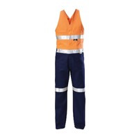 Hard Yakka Foundations Two Tone Cotton Drill Action Back Overall With Tape