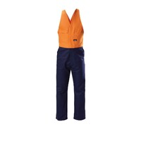 Hard Yakka Foundations Hi-Visibility Two Tone Cotton Drill Action Back Overall