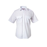 Hard Yakka Foundations Poly Cotton Permanent Press Short Sleeve Shirt With Epaulettes